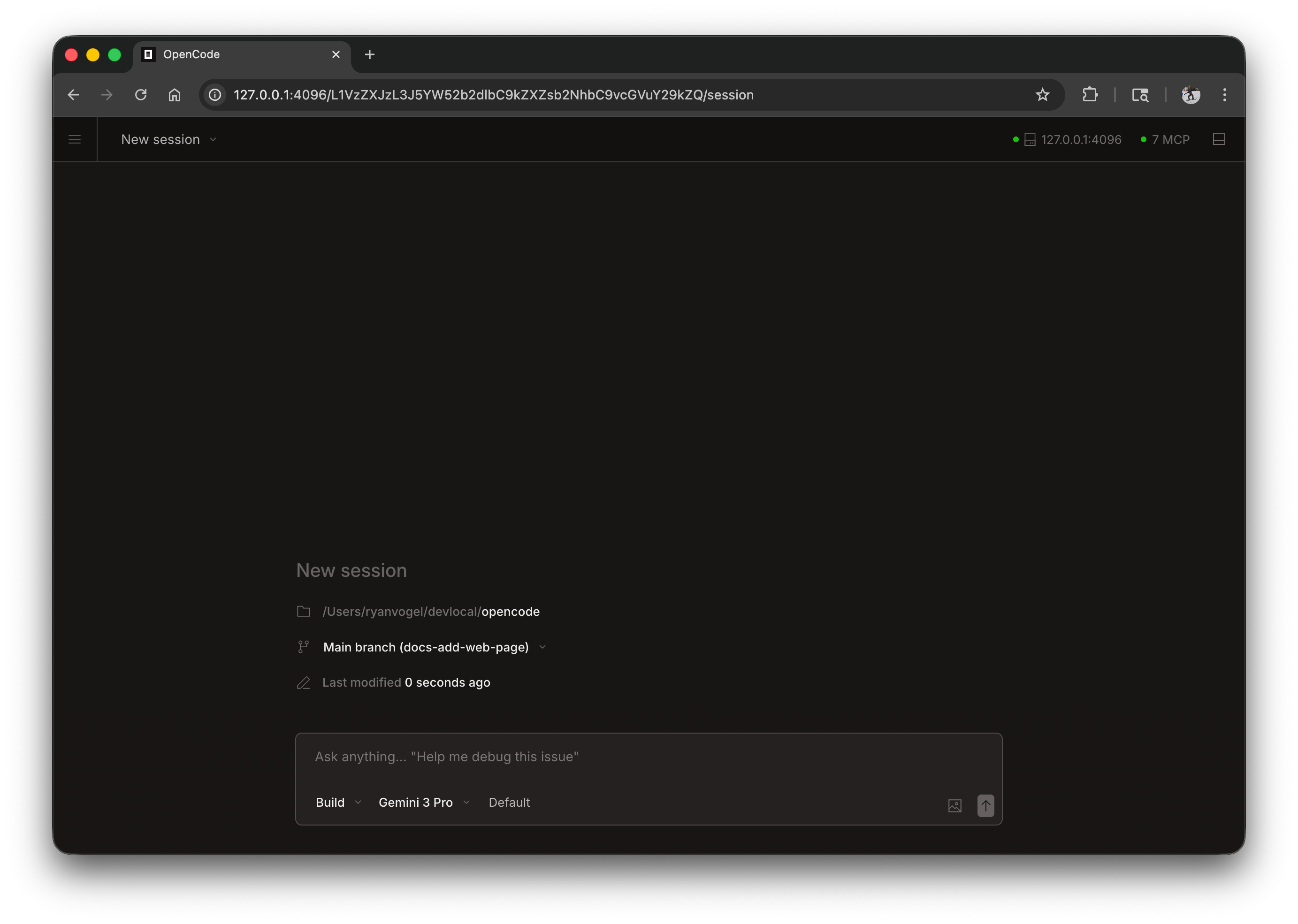 CoDev Code Web - New Session