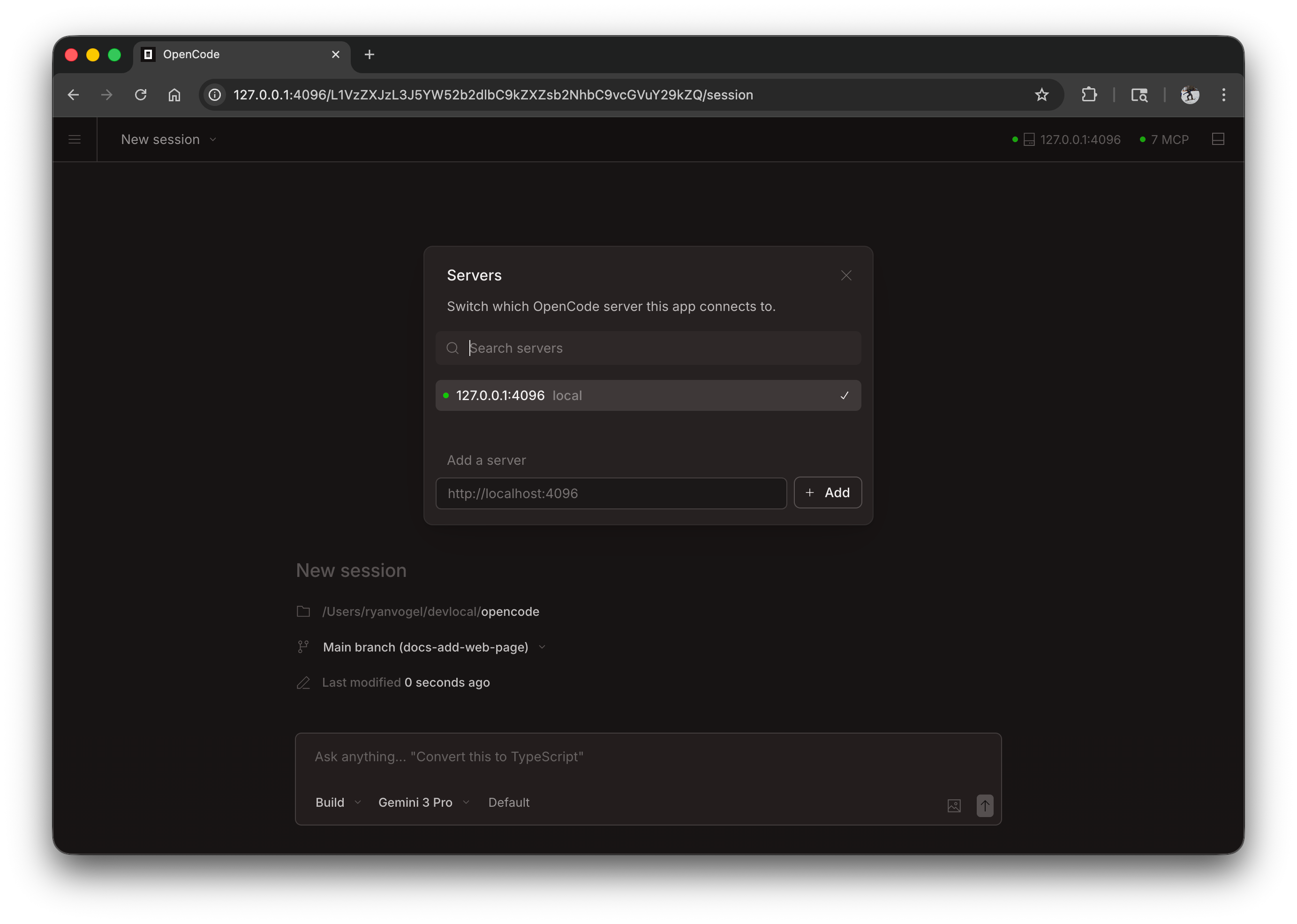 CoDev Code Web - See Servers